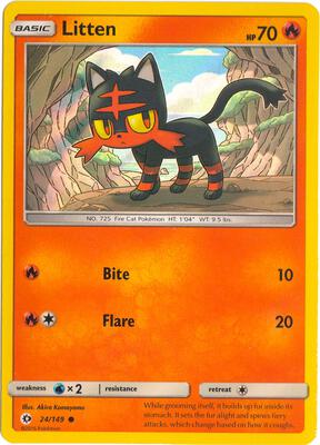 Litten - 24/149 (Water Web Holo)