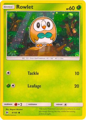 Rowlet - 9/149 (Cosmos Holo)