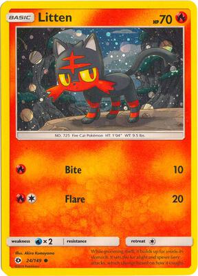 Litten - 24/149 (Cosmos Holo)