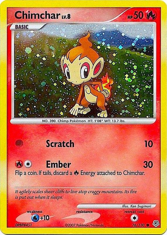 Chimchar - 76/130 (Cosmos Holo)