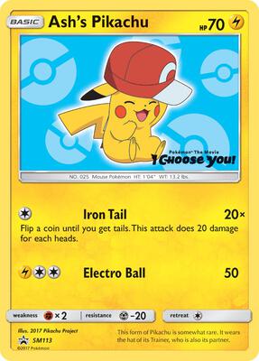 Ash's Pikachu - SM113