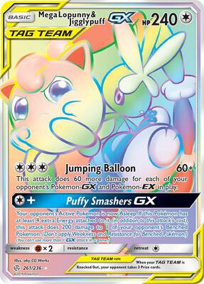 Mega Lopunny & Jigglypuff GX (Secret)