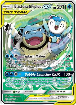 Blastoise & Piplup GX (Alternate Full Art)