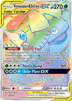 Venusaur & Snivy GX (Secret)