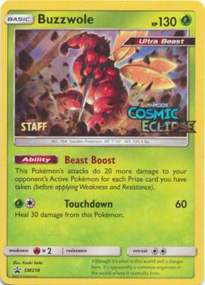 Buzzwole - SM218 (Prerelease) [Staff]