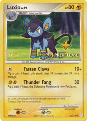 Luxio - 52/130 (Prerelease) [Staff]