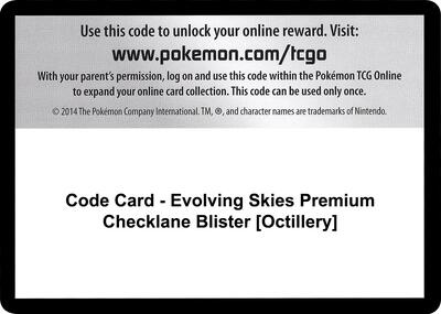 Code Card - Evolving Skies Premium Checklane Blister [Octillery]
