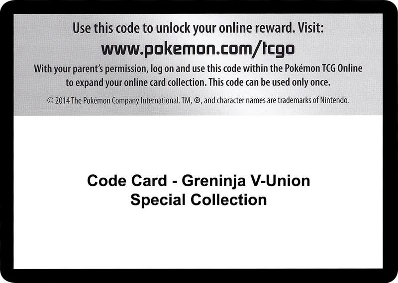 Code Card - Greninja V-UNION Special Collection