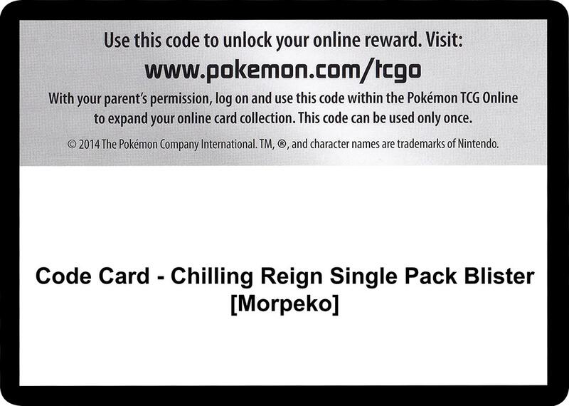 Code Card - Chilling Reign Single Pack Blister [Morpeko]