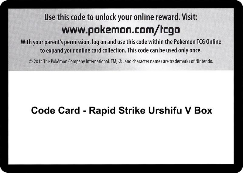 Code Card - Rapid Strike Urshifu V Box