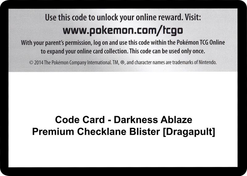 Code Card - Darkness Ablaze Premium Checklane Blister [Dragapult]