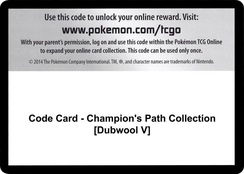 Code Card - Champion's Path Collection [Dubwool V]