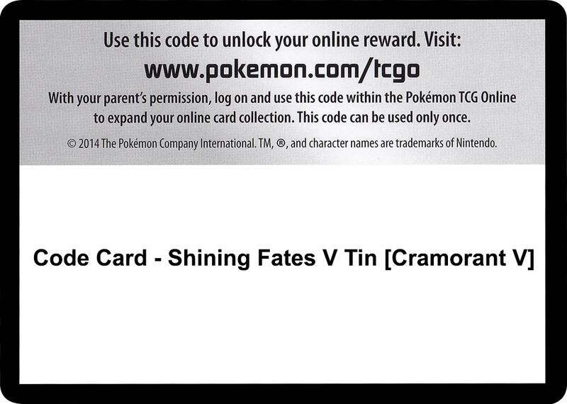Code Card - Shining Fates V Tin [Cramorant V]