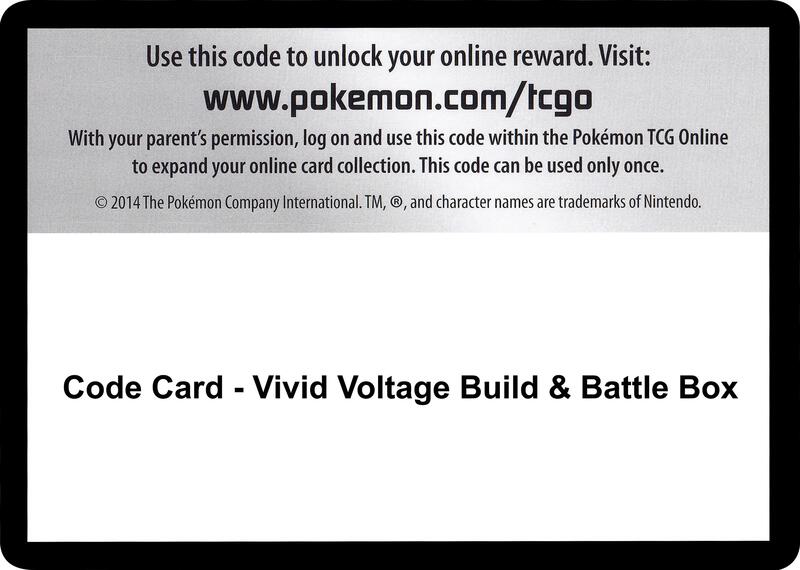 Code Card - Vivid Voltage Build & Battle Box
