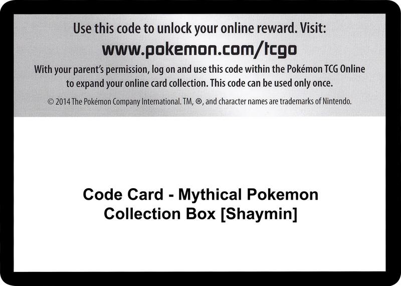Code Card - Mythical Pokemon Collection Box [Shaymin]
