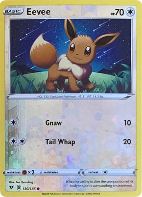 Eevee - 130/185 (Reverse Cosmos Holo)