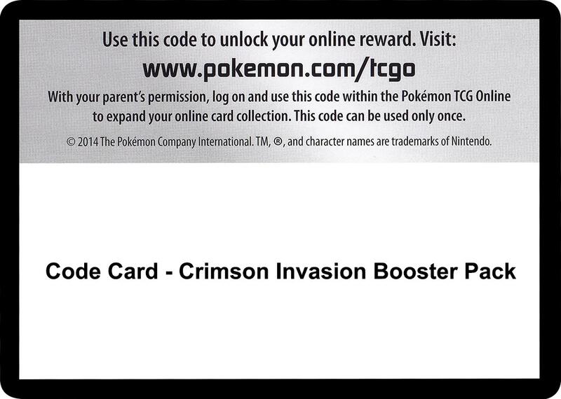 Code Card - Crimson Invasion Booster Pack