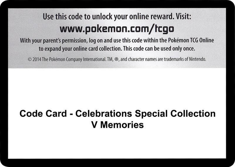 Code Card - Celebrations Special Collection - V Memories