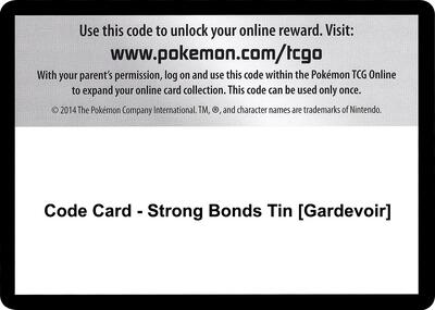 Code Card - Strong Bonds Tin [Gardevoir]