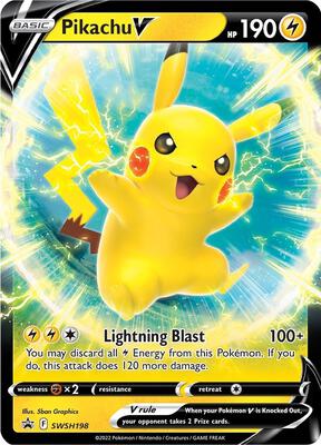 Pikachu V - SWSH198