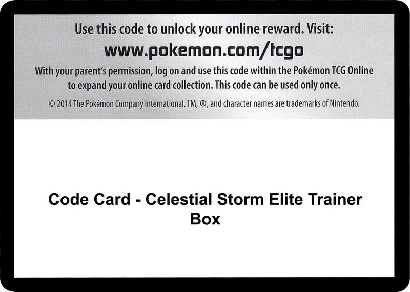 Code Card - Celestial Storm Elite Trainer Box