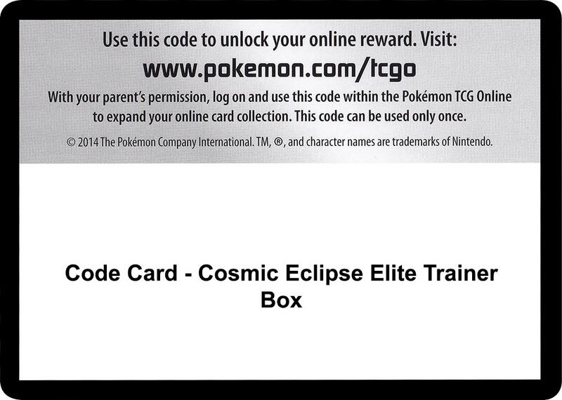 Code Card - Cosmic Eclipse Elite Trainer Box