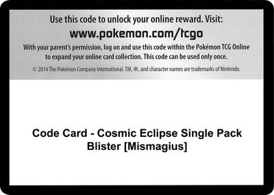 Code Card - Cosmic Eclipse Single Pack Blister [Mismagius]