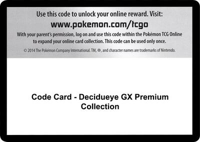 Code Card - Decidueye GX Premium Collection