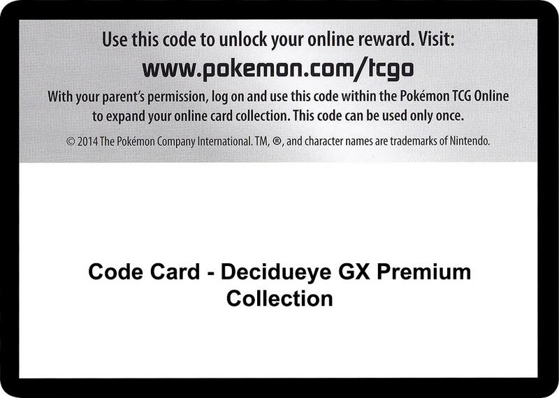 Code Card - Decidueye GX Premium Collection