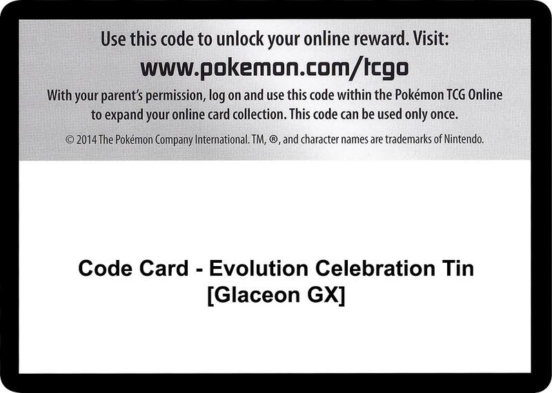 Code Card - Evolution Celebration Tin [Glaceon GX]
