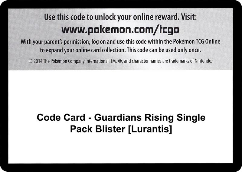 Code Card - Guardians Rising Single Pack Blister [Lurantis]