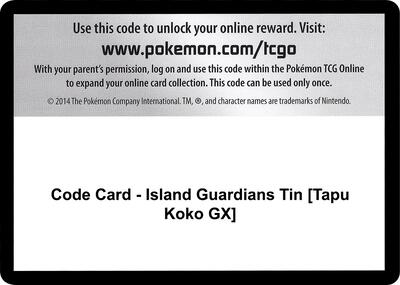 Code Card - Island Guardians Tin [Tapu Koko GX]