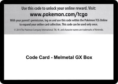Code Card - Melmetal GX Box