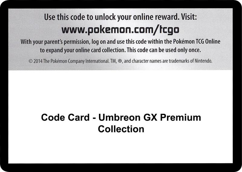 Code Card - Umbreon GX Premium Collection