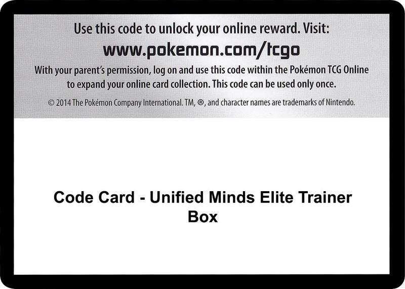 Code Card - Unified Minds Elite Trainer Box