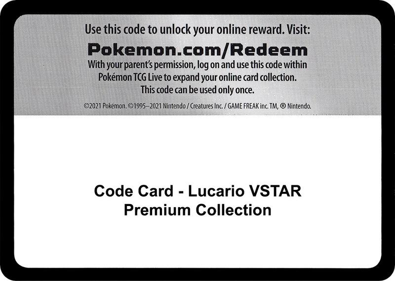 Code Card - Lucario VSTAR Premium Collection