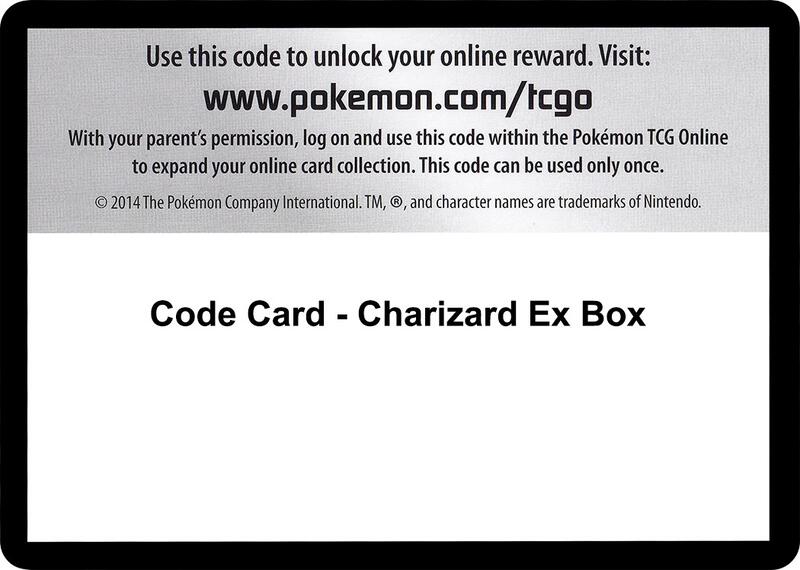 Code Card - Charizard EX Box