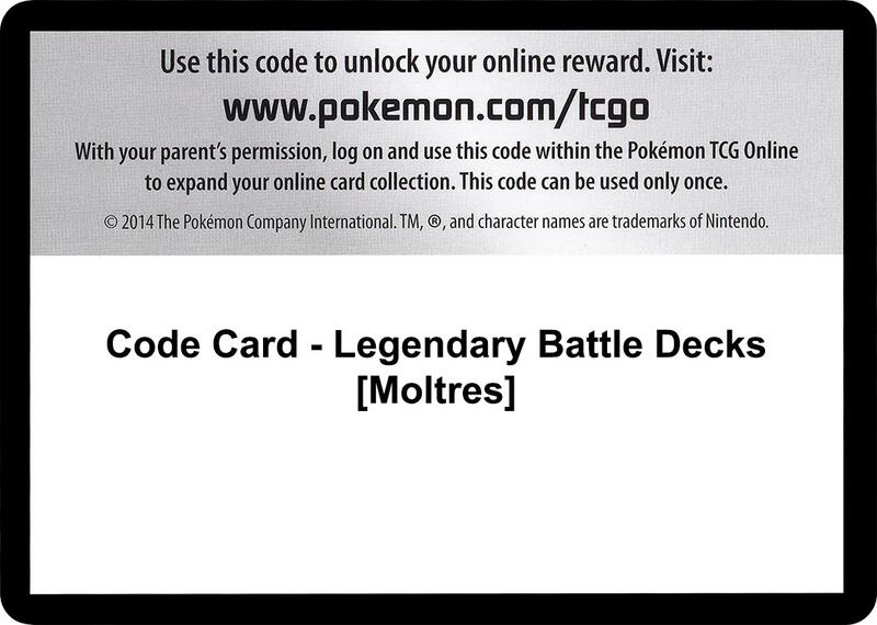 Code Card - Legendary Battle Decks [Moltres]