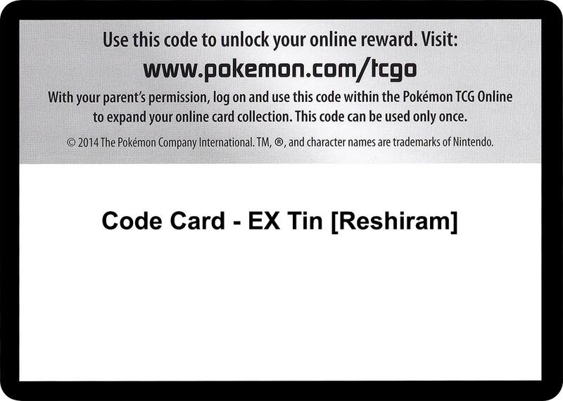 Code Card - EX Tin [Reshiram]