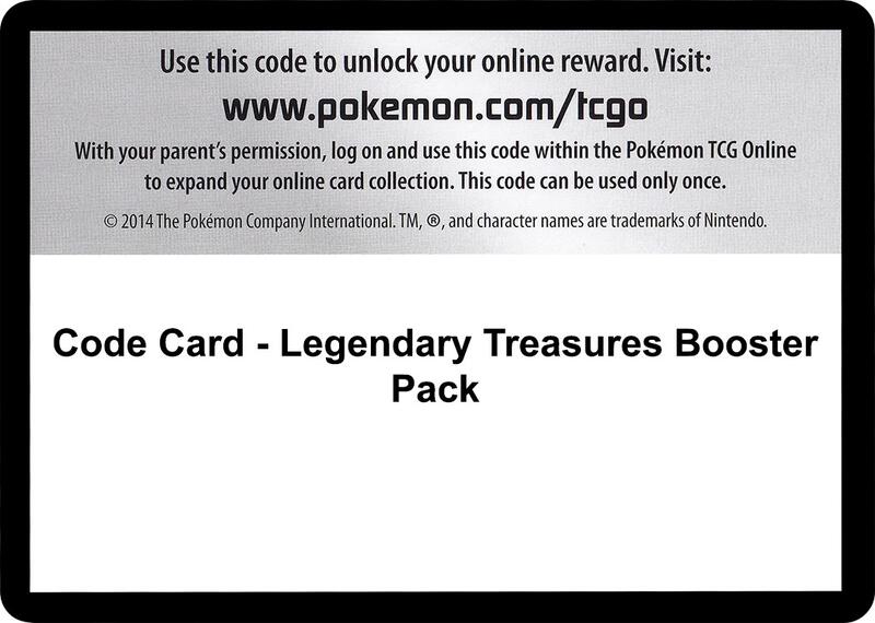 Code Card - Legendary Treasures Booster Pack
