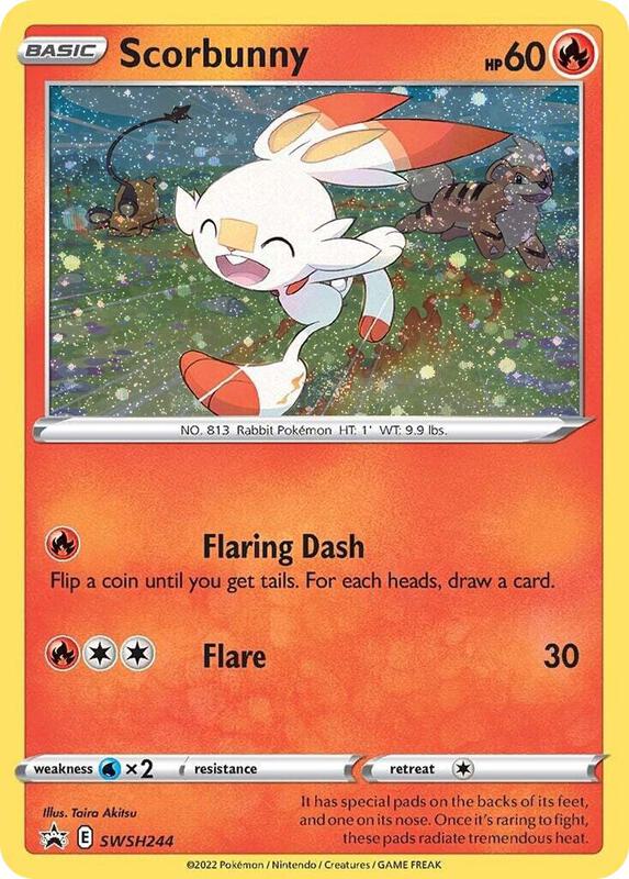 Scorbunny - SWSH244 (Cosmos Holo)