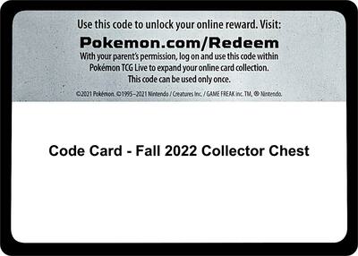 Code Card - Fall 2022 Collector Chest