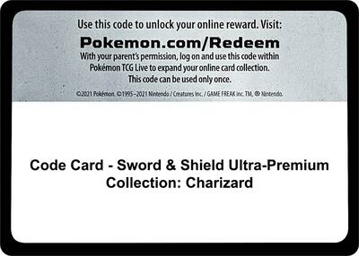 Code Card - Sword & Shield Ultra-Premium Collection: Charizard