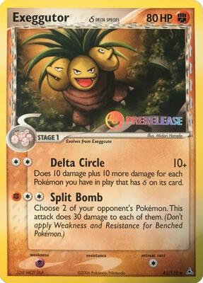 Exeggutor (Delta Species) - 41/110 (Prerelease)