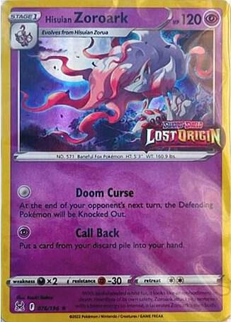Hisuian Zoroark - 076/196 (Lost Origin Stamped)