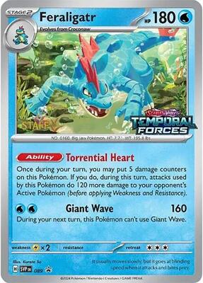Feraligatr - 089 (Prerelease) [Staff]