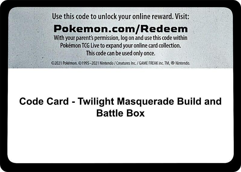 Code Card - Twilight Masquerade Build and Battle Box