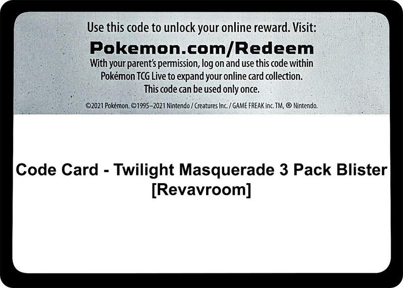 Code Card - Twilight Masquerade 3 Pack Blister [Revavroom]