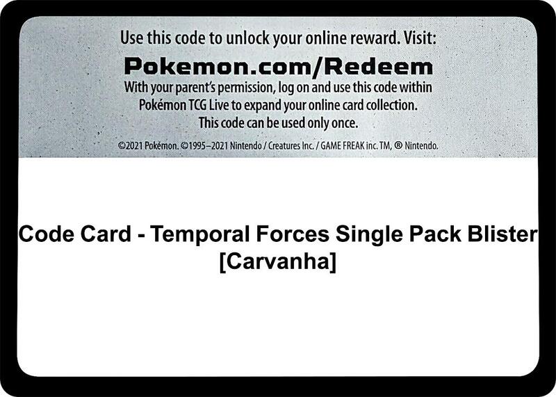 Code Card - Temporal Forces Single Pack Blister [Carvanha]