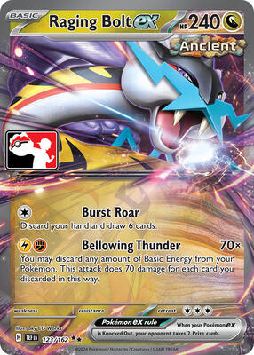 Raging Bolt ex - 123/162 (Wrong Image)